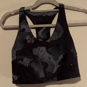 GUC Zella Black and Gray Camouflage Sports Bra